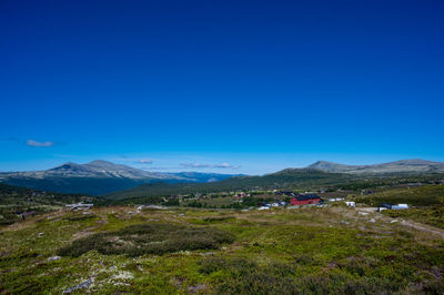 View over rondane haukliseter fjellhotel, høvringen, norway