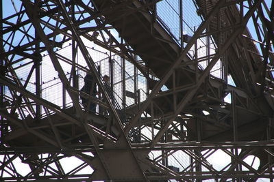 Low angle view of metal structure