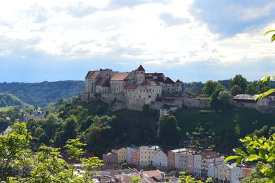 Buildings in a town