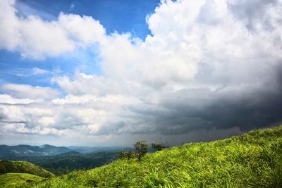 Scenic view of landscape against sky