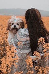 Woman with dog