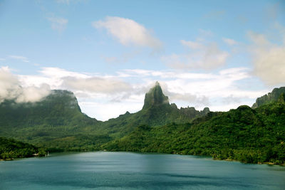 Island in french polynesia bora bora landscape