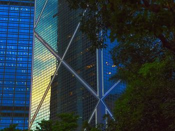 Low angle view of modern building