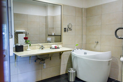 Interior of bathroom