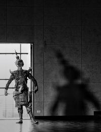 Full length of man standing on stage