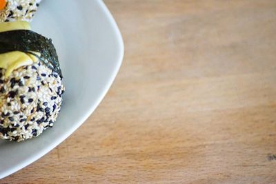 Close-up of food in bowl on table