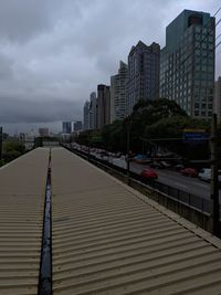 Modern buildings in city against sky