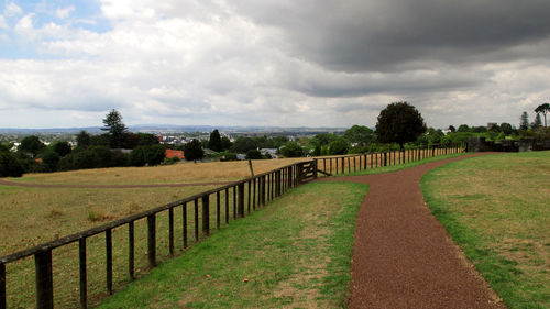 Scenic view of landscape against sky