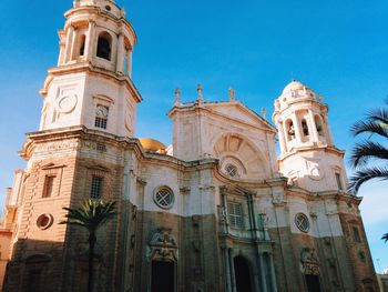 Cadiz cathedral against sky