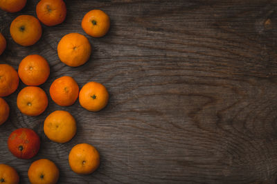 Close-up of oranges on table