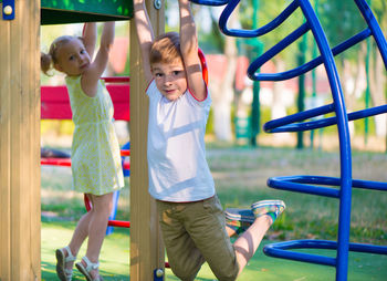 Children playing in playground