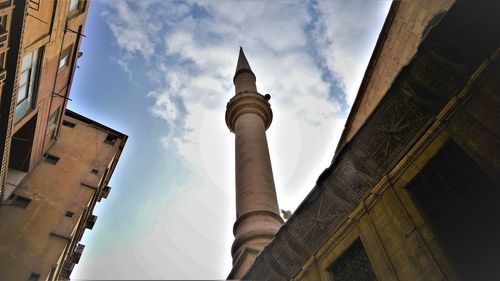 Low angle view of buildings against sky