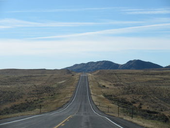 Country road along landscape