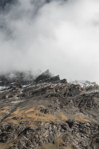 Scenic view of mountain against sky