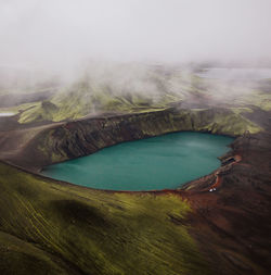 Aerial view of landscape against sky