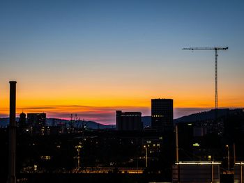 Cityscape at sunset