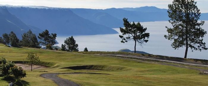 Scenic view of landscape and mountains against sky