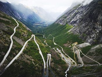 Scenic view of mountain range