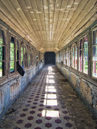 Hallway in abandoned hospital