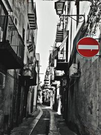 Alley amidst buildings in city