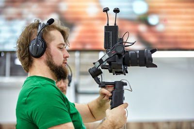 Man holding gun