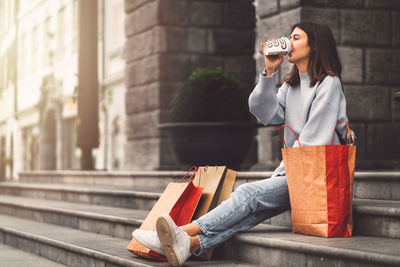 Young woman using mobile phone