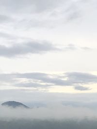 Low angle view of clouds in sky