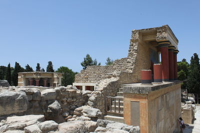 Historic building against clear sky