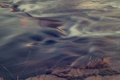 Close-up of flowing water outdoors