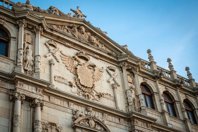 Low angle view of historical building