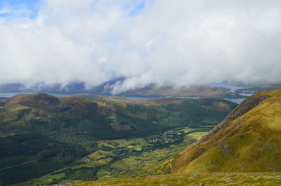 Scenic view of landscape against sky