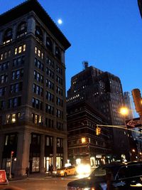 City street at night