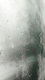Full frame shot of water drops on window