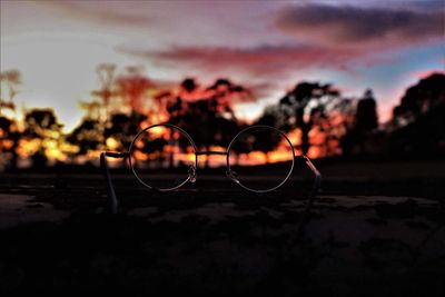 Close-up of sky at sunset