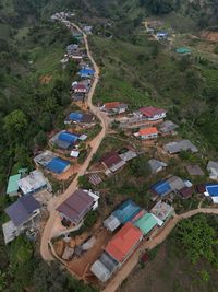 high angle view