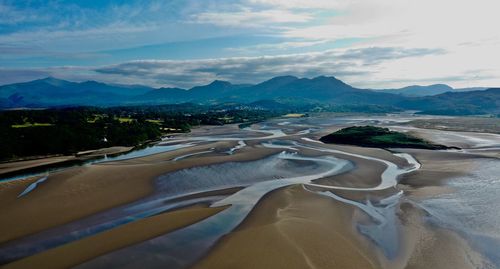 Panoramic view of beach against sky