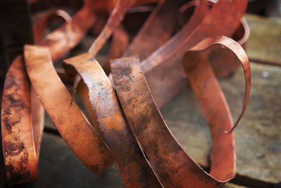 Close-up of rusty metal