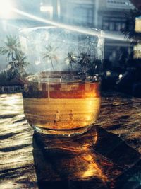 Close-up of drink on table