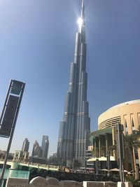 Low angle view of buildings against sky