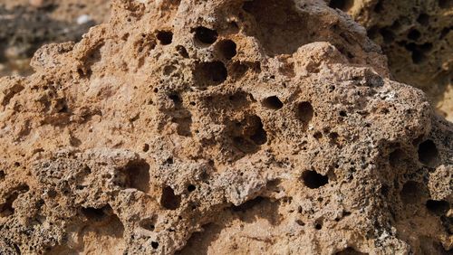 Full frame shot of rock on land