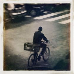 Woman in parking lot