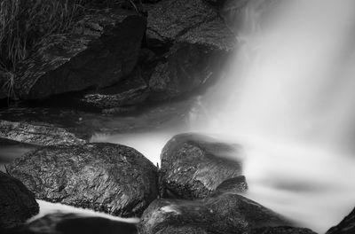 Rocks in water