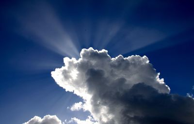 Low angle view of cloudy sky