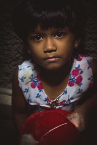Close-up portrait of girl
