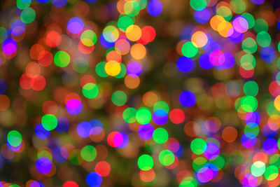 Christmas garland blurred. abstract and colorful bokeh background.