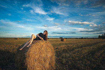 Woman on field 