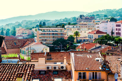 Houses in city