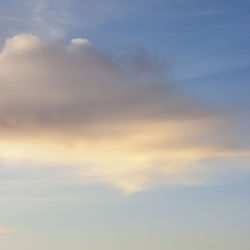 Low angle view of sky at sunset