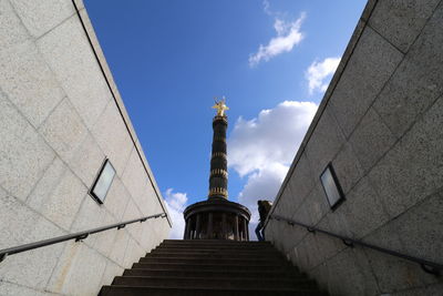 Low angle view of statue