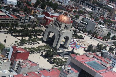 High angle view of cityscape